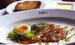 Gravadlax with Dill Mustard Sauce from Zest Cookbook (Peploe's Restaurant)